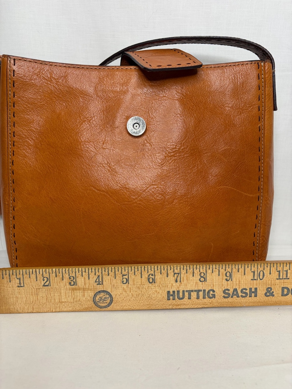 Vintage Fossil Sedona Tan Leather Crossbody Bag - Picture 12 of 16